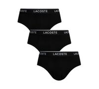 Lacoste Pour des hommes Lot de 3 culottes extensibles en coton, Noir