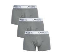 Lacoste Pour des hommes Lot de 3 malles en coton extensible, Gris