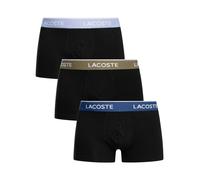 Lacoste Pour des hommes Lot de 3 malles en coton extensible, Noir