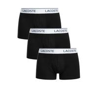 Lacoste Pour des hommes Lot de 3 malles en coton extensible, Noir