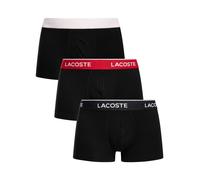 Lacoste Pour des hommes Lot de 3 malles en coton extensible, Noir