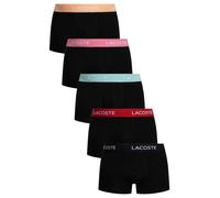 Lacoste Pour des hommes Lot de 5 boxers en coton extensible, Noir