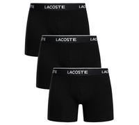 Boxer Lacoste Stretch Coton Long noir pur blanc (3 unités) - M