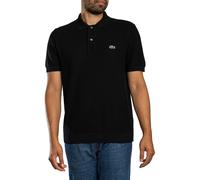 Lacoste Pour des hommes Polo à logo en maille, Noir