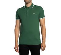 Lacoste Pour des hommes Polo coupe classique avec bordures décoratives, vert