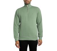 Lacoste Pour des hommes Sweat-shirt en coton à col zippé 1/4, vert