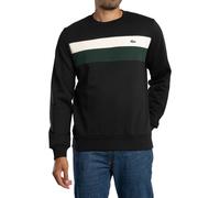 Lacoste Pour des hommes Sweatshirt à blocs de couleur, Noir