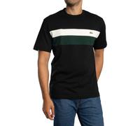 Lacoste Pour des hommes T-shirt en jersey à blocs de couleurs, Noir
