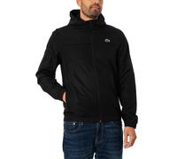 Lacoste Pour des hommes Veste à capuche zippée en fibres recyclées, Noir