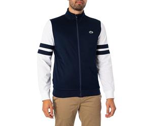 Lacoste pour des Hommes Veste de survêtement zippée à Logo Sport, Bleu, S