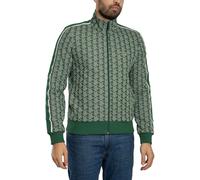 Lacoste Pour des hommes Veste de survêtement zippée en jacquard Paris, vert