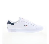 Lacoste Powercourt 125 1 SMA baskets pour hommes en cuir blanc