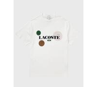 Lacoste Printed Cotton Jersey Tee men Shortsleeves white taille: XL