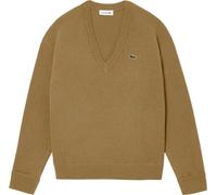 Lacoste - Pull "Carded" pour femme, perlé décontracté GT8048 (36 FR) (Marron)