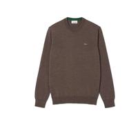 Lacoste - Pull Col Rond en Laine Mérinos - Homme - Pulls - Brun - Taille: S