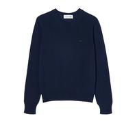 Lacoste - Pull Col Rond Tricot 3D - Femme - Pulls - Bleu - Taille: 38 FR