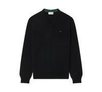 Lacoste - Pull en Laine Mérinos à Col en V - Homme - Sweatshirts et sweats à capuche - Noir - Taille: L