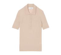 Vêtements Lacoste Sweaters Polo Tricot AF9984 pour Femme 38 Beige