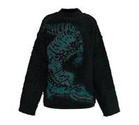 Lacoste - Pull Jacquard Crocodile Runway - Femme - Pulls - Vert - Taille: 38 FR