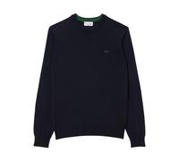 Lacoste - Pull ras du cou en laine mérinos - Homme - Sweatshirts et sweats à capuche - Bleu - Taille: 4XL