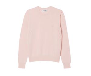Lacoste - Pull ras du cou en maille 3D - Femme - Pulls - Rose - Taille: 38 FR