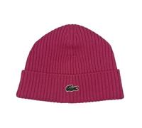 Lacoste RB0001 Bonnet côtelé en rose fuchsia
