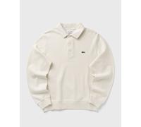 Lacoste Ribbed Cotton Polo Collar Sweatshirt men Polos beige taille: M