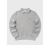 Lacoste Ribbed Cotton Polo Collar Sweatshirt men grey taille: XL
