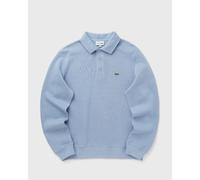 Lacoste Ribbed Cotton Polo Collar Sweatshirt men Polos blue taille: XL