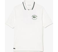 Lacoste Ripstop Pique Ultra-Dry Golf Polo Shirt Farine/Vert 16 (44) Female