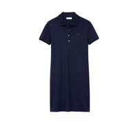Lacoste - Robe Polo Bleue Coupe Slim - Femme - Robes - Bleu - Taille: 48 FR