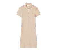 Lacoste - Robe Polo Slim Fit en Mini Piqué Stretch - Femme - Robes - Beige - Taille: 38 FR