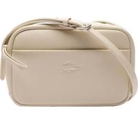 Lacoste - Sac à bandoulière "City Court" pour femme, logo, cuir grainé GT3192 (taille unique) (Blanc)