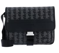 Sacs homme Lacoste The Blend Grain Lather Shoulder Bag Large pour Sacs T.U Noir