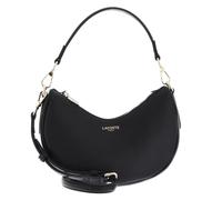 Lacoste Sac porté épaule Champs Elysees noir cuir de vache grainé femme