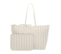 LACOSTE sac à épaule Shopping Bag L Mono Bone White Taupe