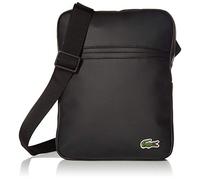 Lacoste Sac croisé moyen en PVC pour homme, noir, taille unique