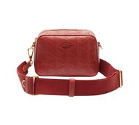 Lacoste - Sac Crossover Compact Maheki Monogramme en relief - Femme - Sacs - Rouge - Taille: ONE Size