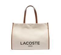 Lacoste - Sac Fourre-Tout en Toile Beige - Femme - Sacs - Beige - Taille: ONE Size