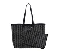 LACOSTE sac shopper Zel Shopping Bag XL Mono Noir Beige