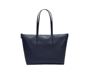 Lacoste - Sac uni avec logo brodé - Femme - Sacs - Bleu - Taille: ONE Size
