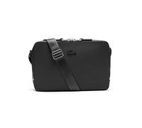Lacoste Chantaco Sac bandoulière noir, cuir de vache grainé, homme