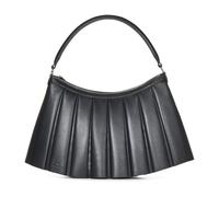Lacoste - Sacs en cuir plissé noir avec crocodile - Femme - Sacs - Noir - Taille: ONE Size