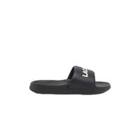 Lacoste Sandales Serve Slide 1.0 pour homme, Noir/blanc, 47 EU