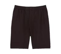 Lacoste - Short Regular Fit en sergé mélangé lin - Homme - Shorts - Brun - Taille: S