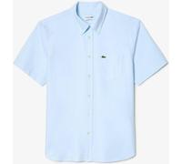 Lacoste Short Sleeve Oxford Shirt Mens Bleu F6Z XL Male