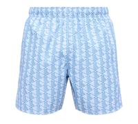 Lacoste - Shorts de bain boxer midi à imprimé monogramme - Homme - Maillots de bain - Bleu - Taille: L