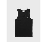 Lacoste Slim Fit Ribbed Cotton Tank Top men Tank Tops black taille: S