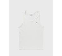 Lacoste Slim Fit Ribbed Cotton Tank Top men Tank Tops white taille: M