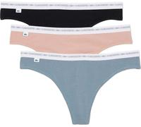 Lacoste - Slips pour femmes(pack de 3) GT3191 (L) (Noir/Rose/Bleu)